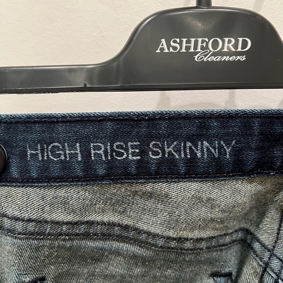 J. Crew High Rise Skinny Jeans in Dark Wash - Picture 5 of 5